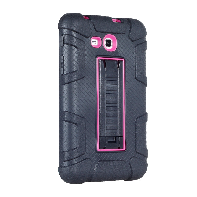 For Samsung Galaxy Tab E 7.0 T110 C5 Four Corners Shockproof Silicone + PC Protective Case with Holder