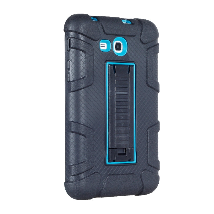 For Samsung Galaxy Tab E 7.0 T110 C5 Four Corners Shockproof Silicone + PC Protective Case with Holder