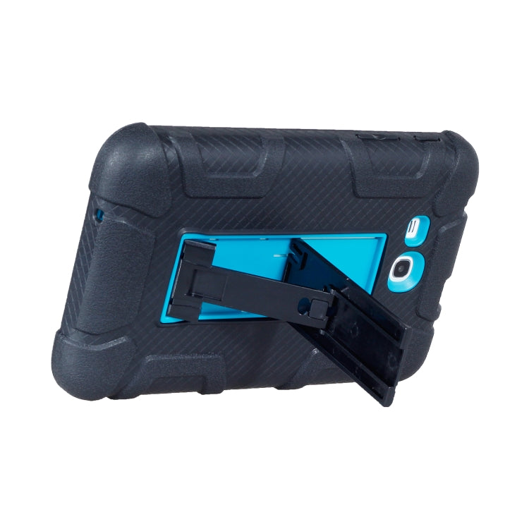 For Samsung Galaxy Tab E 7.0 T110 C5 Four Corners Shockproof Silicone + PC Protective Case with Holder