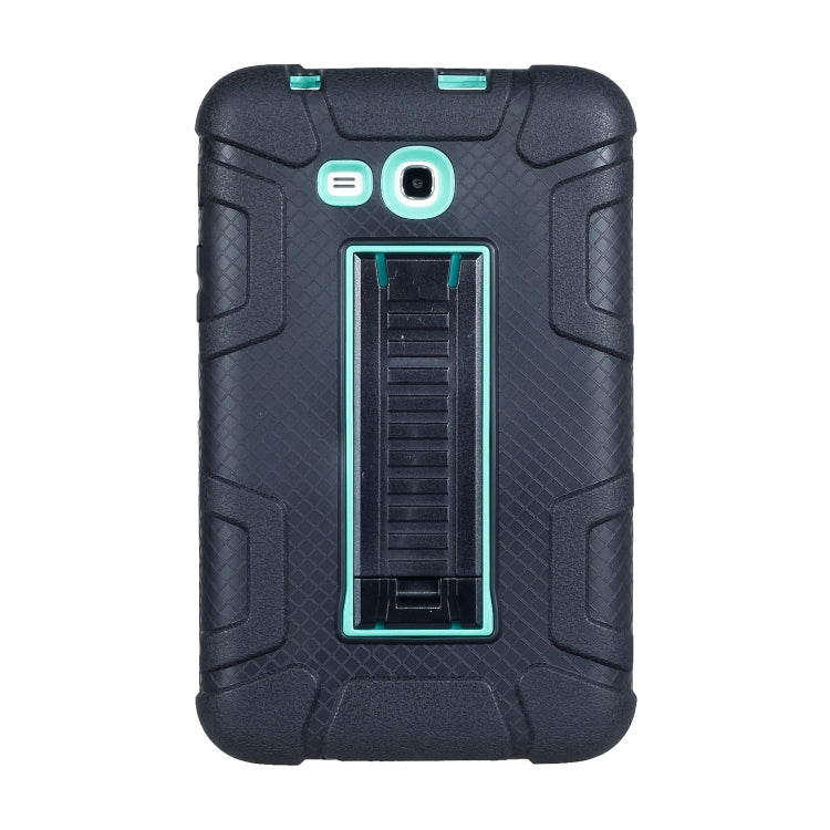 For Samsung Galaxy Tab E 7.0 T110 C5 Four Corners Shockproof Silicone + PC Protective Case with Holder