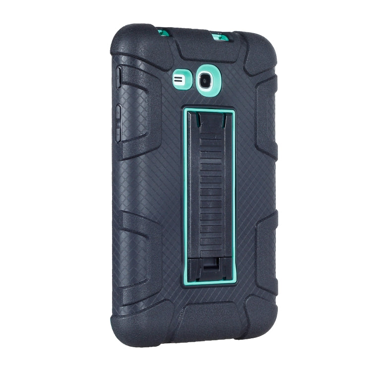 For Samsung Galaxy Tab E 7.0 T110 C5 Four Corners Shockproof Silicone + PC Protective Case with Holder