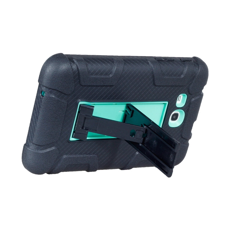 For Samsung Galaxy Tab E 7.0 T110 C5 Four Corners Shockproof Silicone + PC Protective Case with Holder