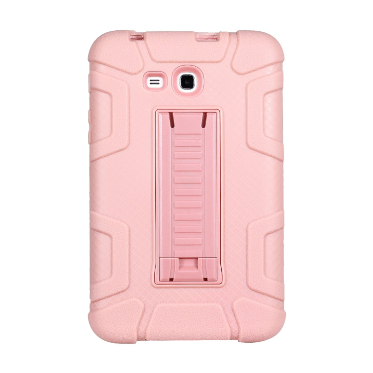 For Samsung Galaxy Tab E 7.0 T110 C5 Four Corners Shockproof Silicone + PC Protective Case with Holder