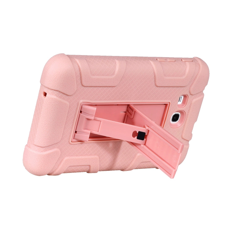 For Samsung Galaxy Tab E 7.0 T110 C5 Four Corners Shockproof Silicone + PC Protective Case with Holder