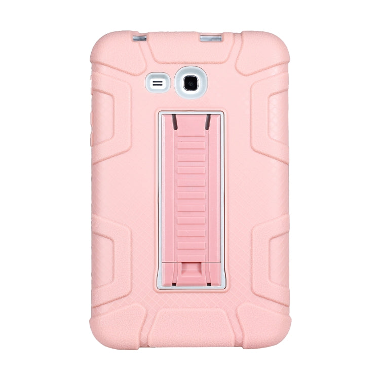For Samsung Galaxy Tab E 7.0 T110 C5 Four Corners Shockproof Silicone + PC Protective Case with Holder