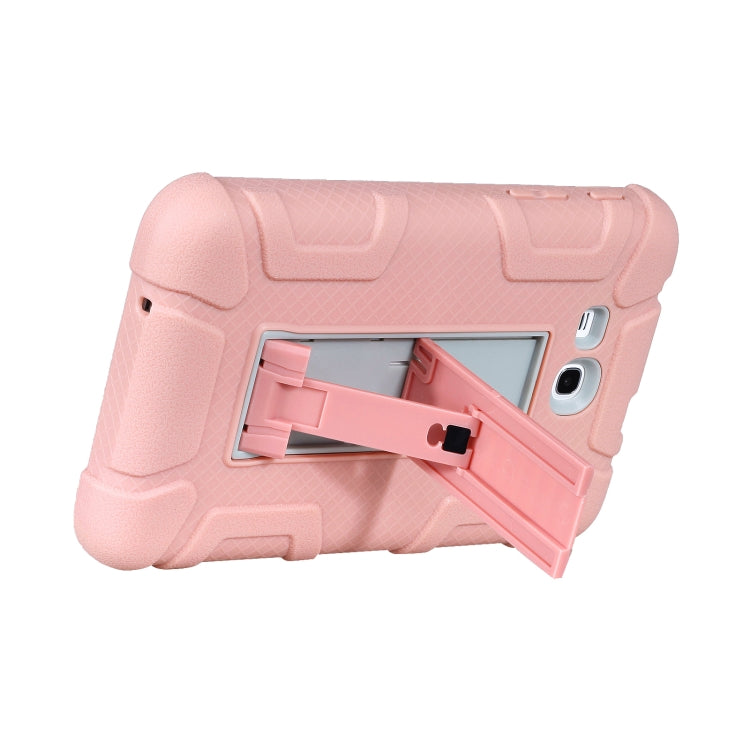 For Samsung Galaxy Tab E 7.0 T110 C5 Four Corners Shockproof Silicone + PC Protective Case with Holder