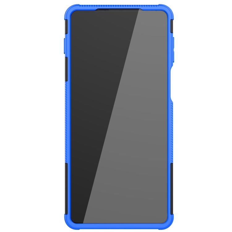 For Motorola Edge 20 Pro Tire Texture Shockproof TPU+PC Protective Case with Holder