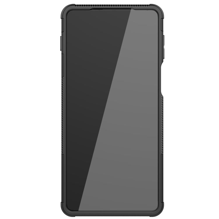 For Motorola Edge 20 Pro Tire Texture Shockproof TPU+PC Protective Case with Holder