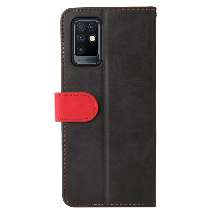 For Infinix Note 10 Business Stitching-Color Horizontal Flip PU Leather Case with Holder & Card Slots & Photo Frame