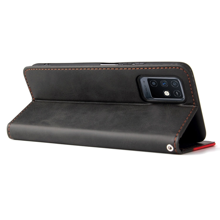 For Infinix Note 10 Business Stitching-Color Horizontal Flip PU Leather Case with Holder & Card Slots & Photo Frame
