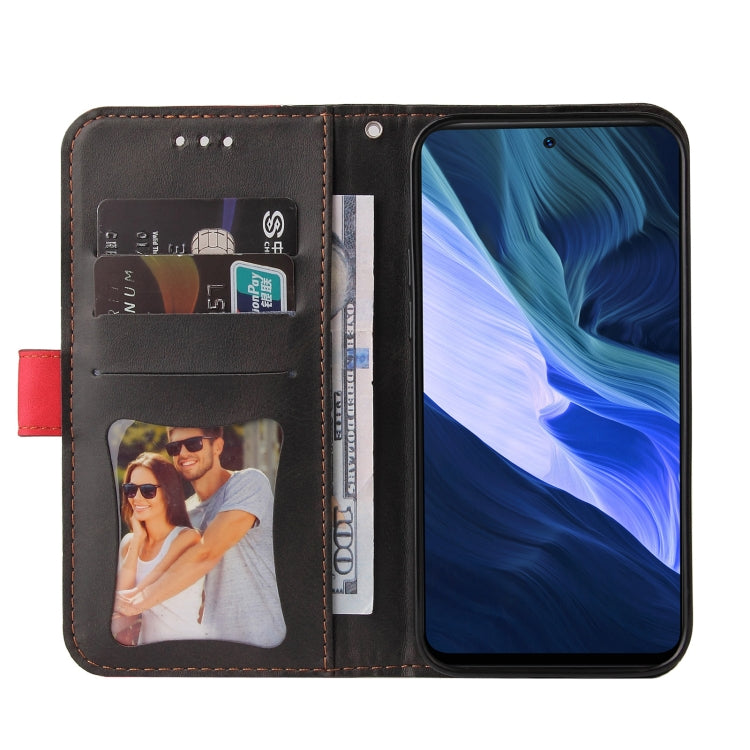 For Infinix Note 10 Business Stitching-Color Horizontal Flip PU Leather Case with Holder & Card Slots & Photo Frame