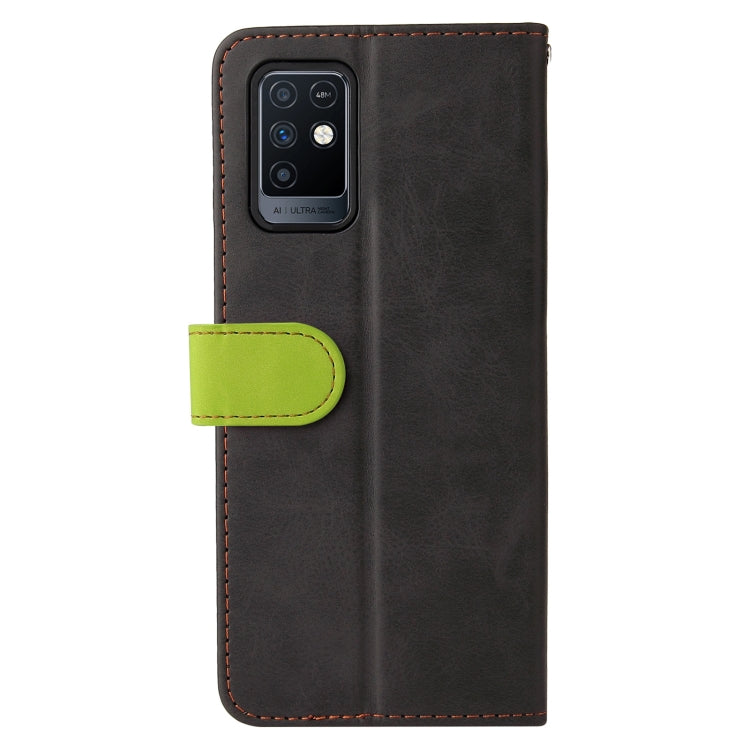 For Infinix Note 10 Business Stitching-Color Horizontal Flip PU Leather Case with Holder & Card Slots & Photo Frame