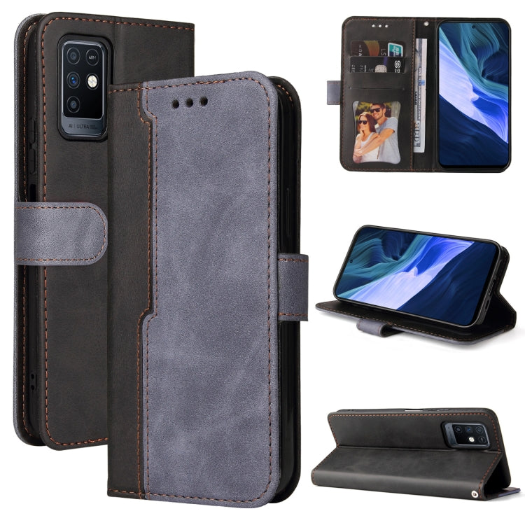 For Infinix Note 10 Business Stitching-Color Horizontal Flip PU Leather Case with Holder & Card Slots & Photo Frame
