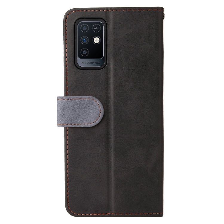 For Infinix Note 10 Business Stitching-Color Horizontal Flip PU Leather Case with Holder & Card Slots & Photo Frame