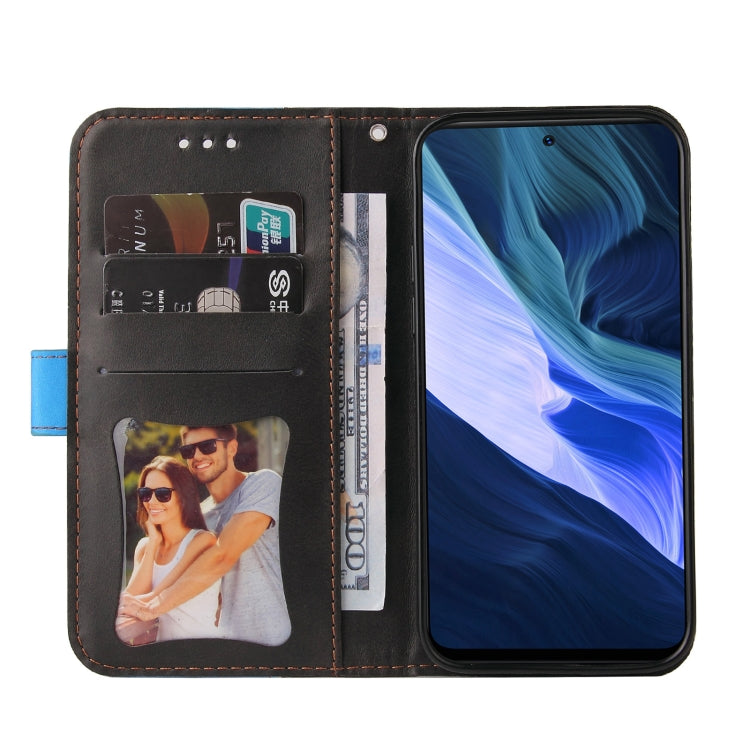 For Infinix Note 10 Business Stitching-Color Horizontal Flip PU Leather Case with Holder & Card Slots & Photo Frame
