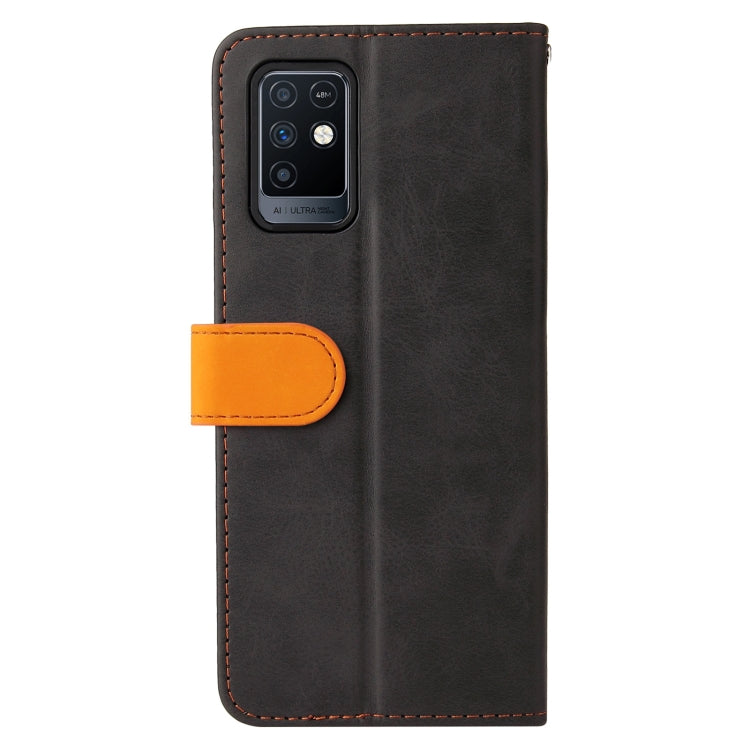For Infinix Note 10 Business Stitching-Color Horizontal Flip PU Leather Case with Holder & Card Slots & Photo Frame