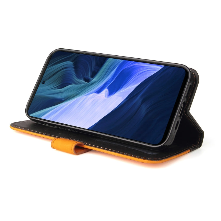 For Infinix Note 10 Business Stitching-Color Horizontal Flip PU Leather Case with Holder & Card Slots & Photo Frame