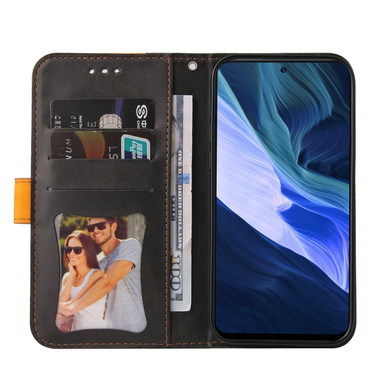 For Infinix Note 10 Business Stitching-Color Horizontal Flip PU Leather Case with Holder & Card Slots & Photo Frame
