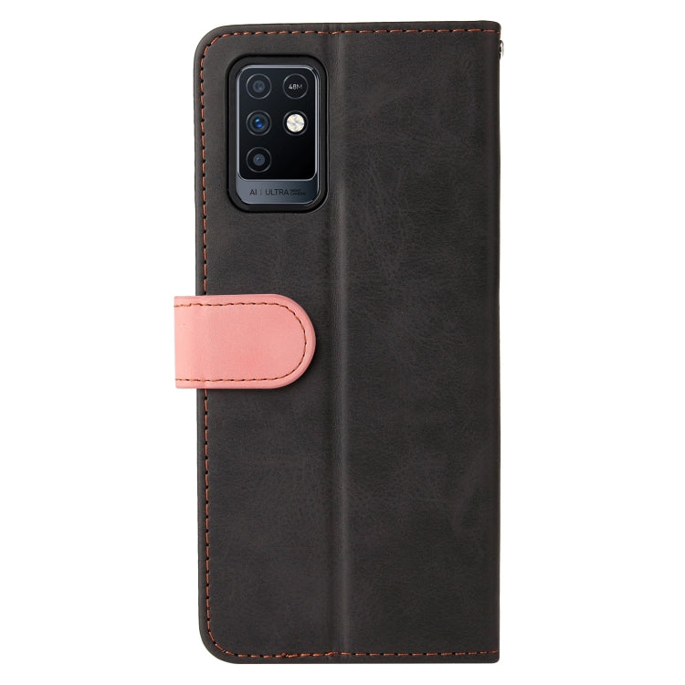 For Infinix Note 10 Business Stitching-Color Horizontal Flip PU Leather Case with Holder & Card Slots & Photo Frame