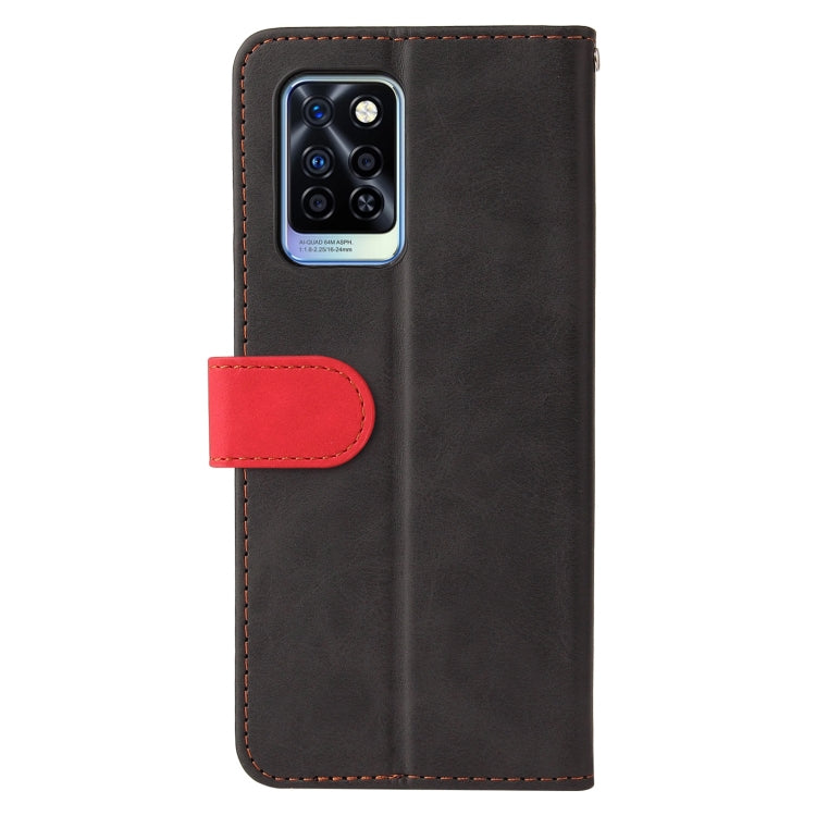 For Infinix Note 10 Pro / 10 Pro NFC Business Stitching-Color Horizontal Flip PU Leather Case with Holder & Card Slots & Photo Frame