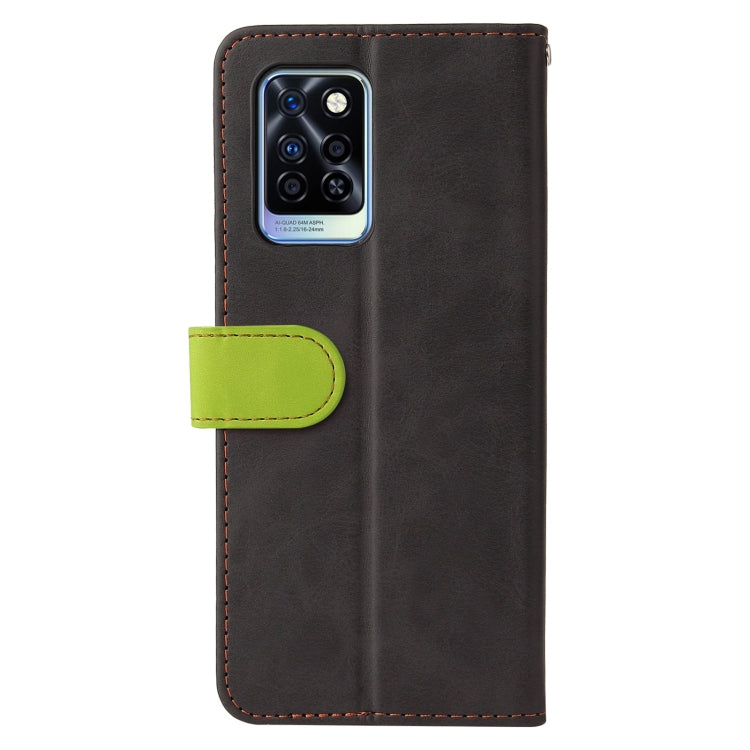 For Infinix Note 10 Pro / 10 Pro NFC Business Stitching-Color Horizontal Flip PU Leather Case with Holder & Card Slots & Photo Frame