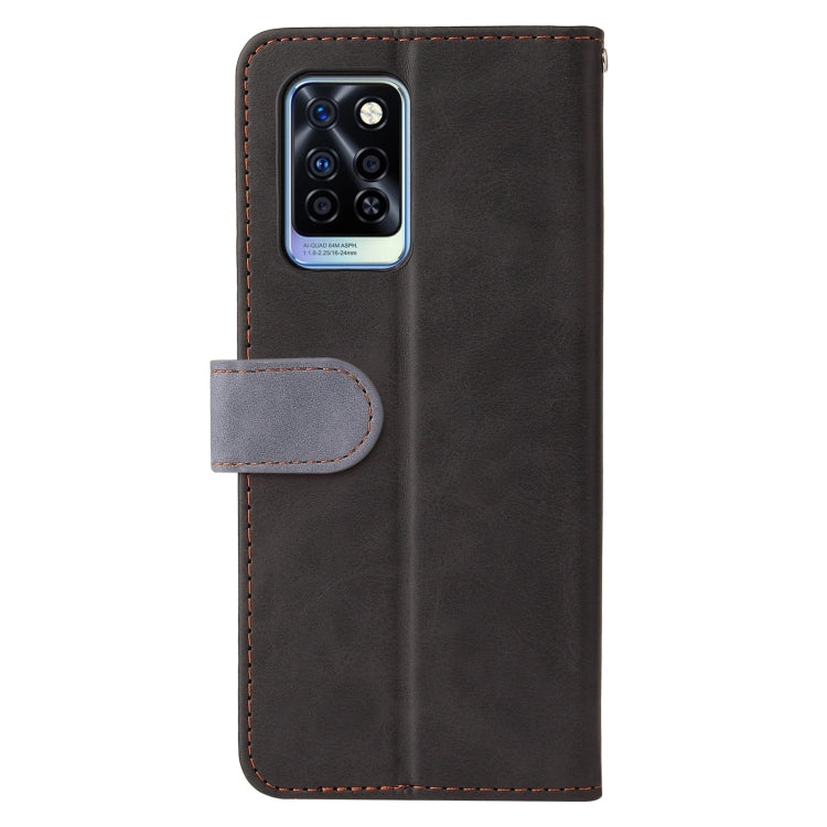 For Infinix Note 10 Pro / 10 Pro NFC Business Stitching-Color Horizontal Flip PU Leather Case with Holder & Card Slots & Photo Frame