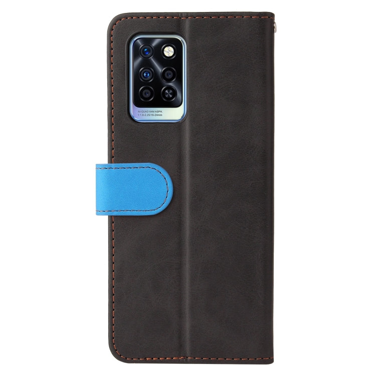 For Infinix Note 10 Pro / 10 Pro NFC Business Stitching-Color Horizontal Flip PU Leather Case with Holder & Card Slots & Photo Frame