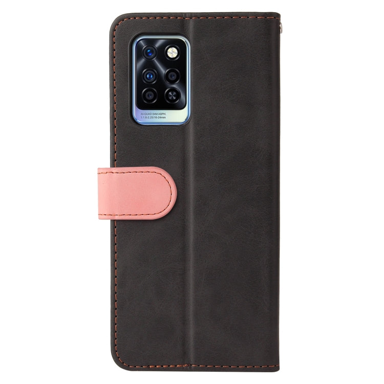 For Infinix Note 10 Pro / 10 Pro NFC Business Stitching-Color Horizontal Flip PU Leather Case with Holder & Card Slots & Photo Frame