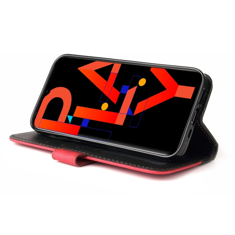 For Infinix Hot 10 Play Business Stitching-Color Horizontal Flip PU Leather Case with Holder & Card Slots & Photo Frame