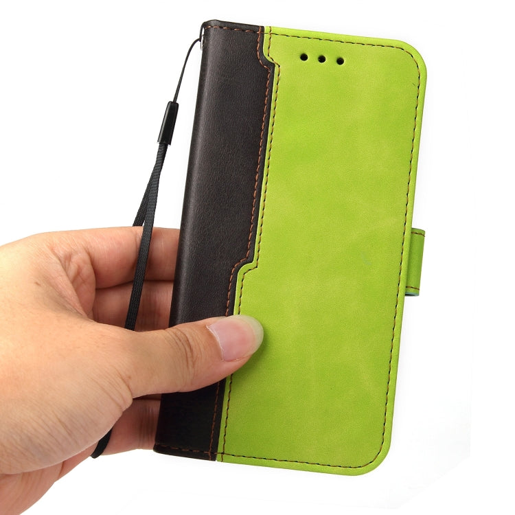 For Infinix Hot 10 Play Business Stitching-Color Horizontal Flip PU Leather Case with Holder & Card Slots & Photo Frame