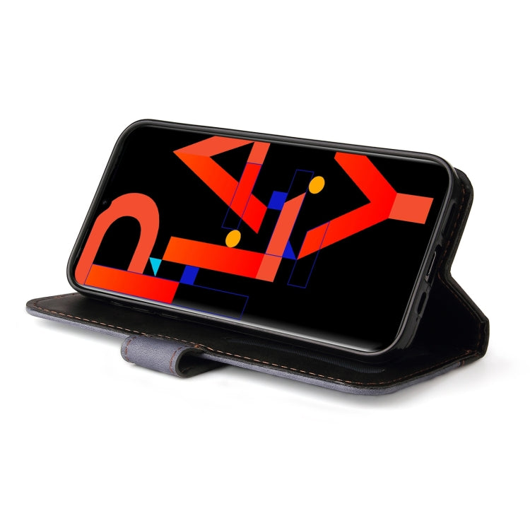 For Infinix Hot 10 Play Business Stitching-Color Horizontal Flip PU Leather Case with Holder & Card Slots & Photo Frame