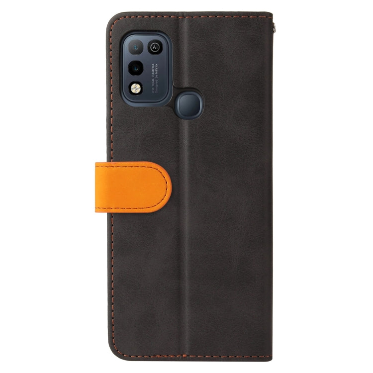 For Infinix Hot 10 Play Business Stitching-Color Horizontal Flip PU Leather Case with Holder & Card Slots & Photo Frame