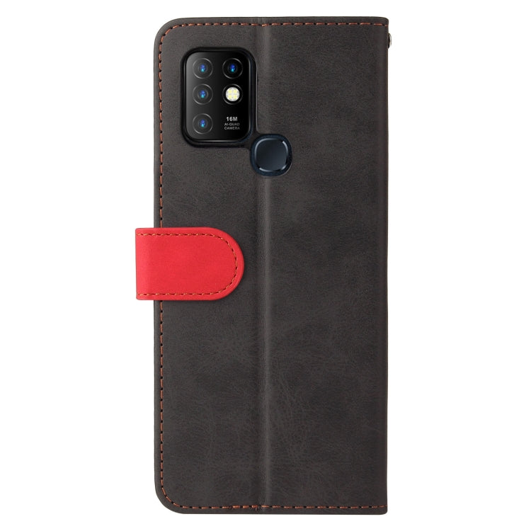 For Infinix Hot 10 Business Stitching-Color Horizontal Flip PU Leather Case with Holder & Card Slots & Photo Frame