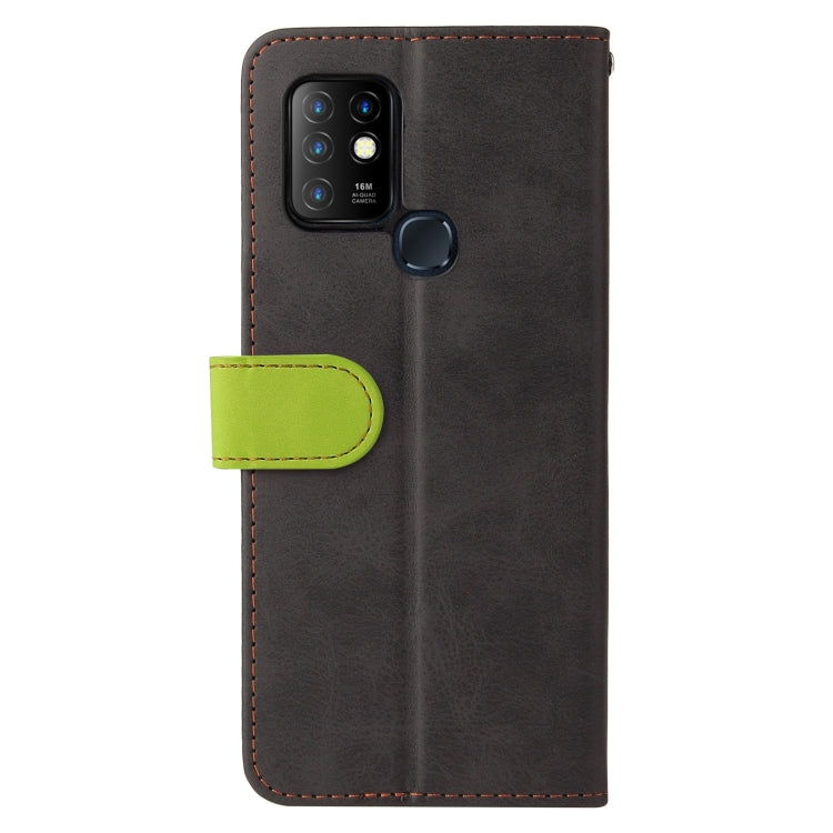 For Infinix Hot 10 Business Stitching-Color Horizontal Flip PU Leather Case with Holder & Card Slots & Photo Frame