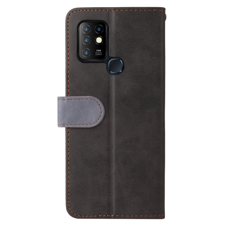 For Infinix Hot 10 Business Stitching-Color Horizontal Flip PU Leather Case with Holder & Card Slots & Photo Frame
