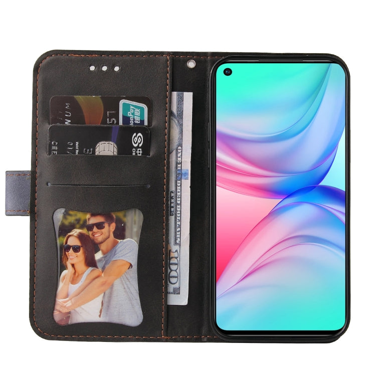 For Infinix Hot 10 Business Stitching-Color Horizontal Flip PU Leather Case with Holder & Card Slots & Photo Frame