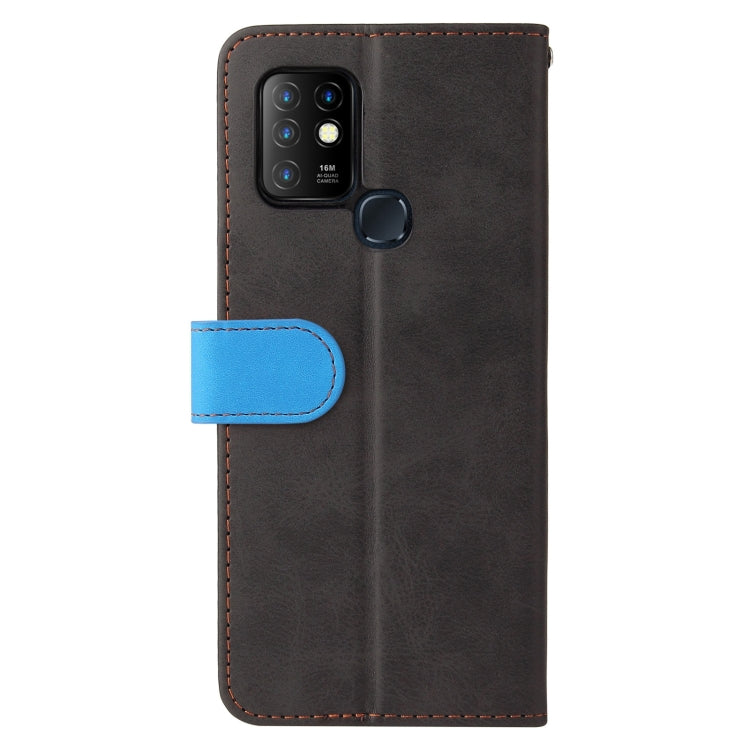 For Infinix Hot 10 Business Stitching-Color Horizontal Flip PU Leather Case with Holder & Card Slots & Photo Frame