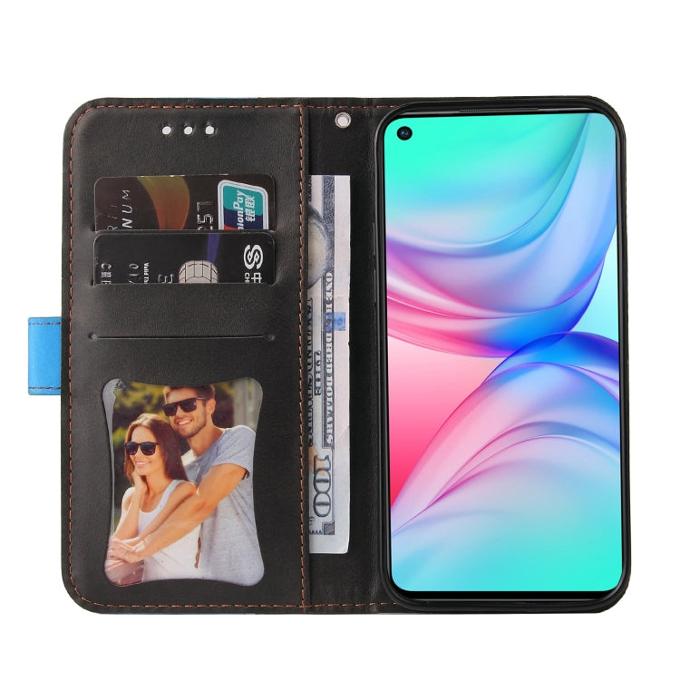 For Infinix Hot 10 Business Stitching-Color Horizontal Flip PU Leather Case with Holder & Card Slots & Photo Frame