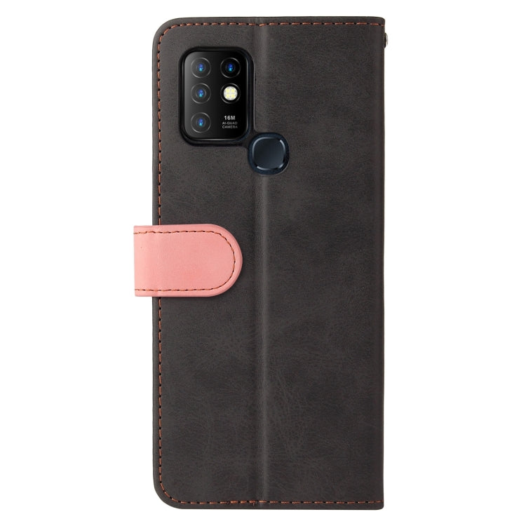 For Infinix Hot 10 Business Stitching-Color Horizontal Flip PU Leather Case with Holder & Card Slots & Photo Frame