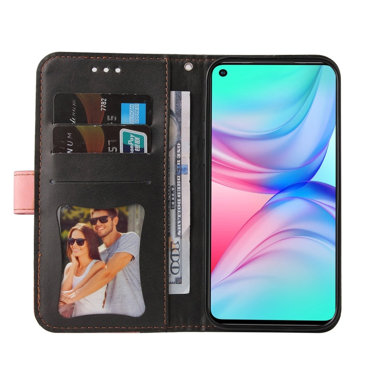 For Infinix Hot 10 Business Stitching-Color Horizontal Flip PU Leather Case with Holder & Card Slots & Photo Frame