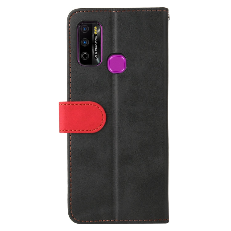 For Infinix Hot 9 Play Business Stitching-Color Horizontal Flip PU Leather Case with Holder & Card Slots & Photo Frame