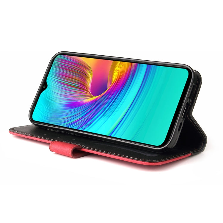 For Infinix Hot 9 Play Business Stitching-Color Horizontal Flip PU Leather Case with Holder & Card Slots & Photo Frame