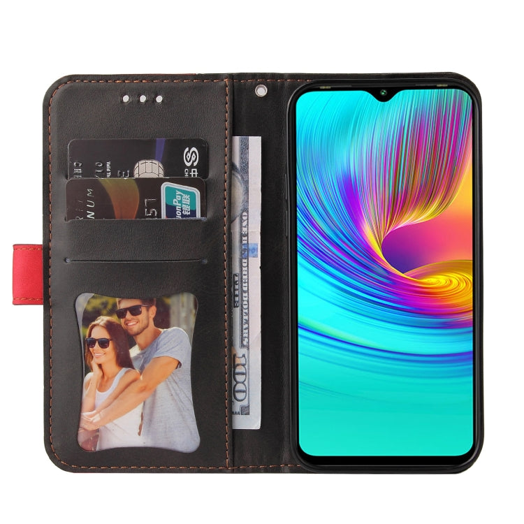 For Infinix Hot 9 Play Business Stitching-Color Horizontal Flip PU Leather Case with Holder & Card Slots & Photo Frame