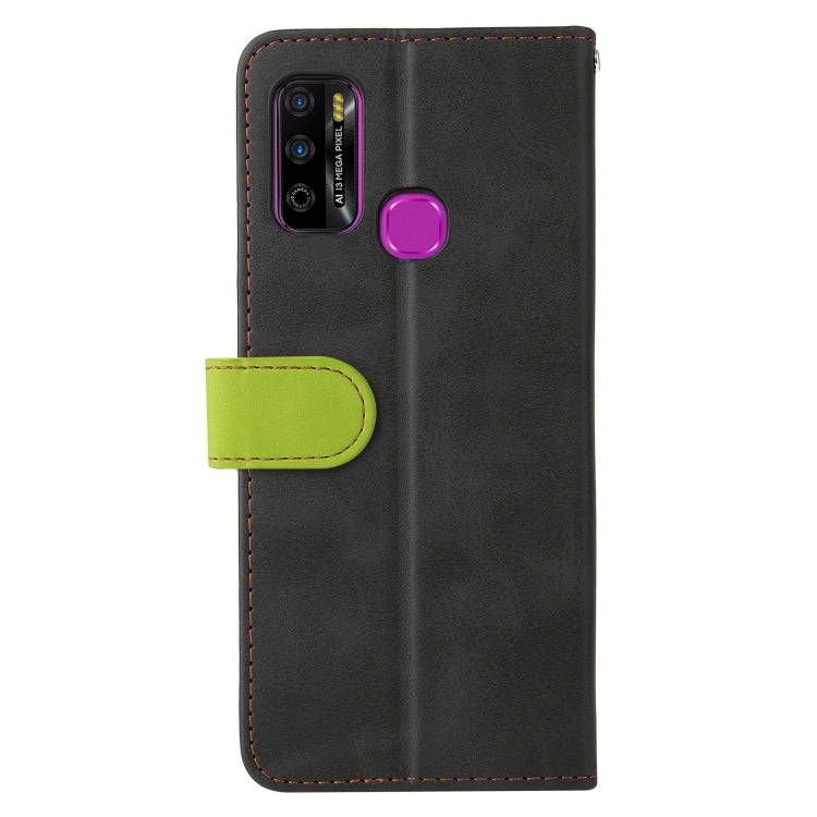 For Infinix Hot 9 Play Business Stitching-Color Horizontal Flip PU Leather Case with Holder & Card Slots & Photo Frame