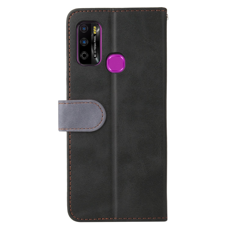 For Infinix Hot 9 Play Business Stitching-Color Horizontal Flip PU Leather Case with Holder & Card Slots & Photo Frame