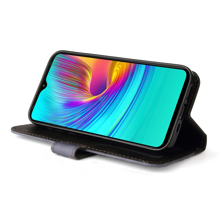 For Infinix Hot 9 Play Business Stitching-Color Horizontal Flip PU Leather Case with Holder & Card Slots & Photo Frame