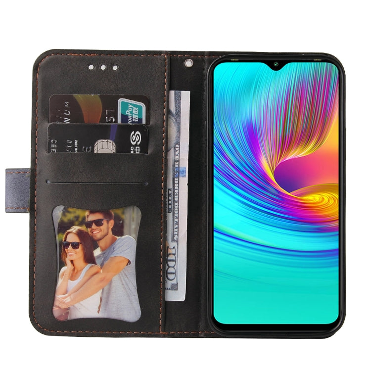 For Infinix Hot 9 Play Business Stitching-Color Horizontal Flip PU Leather Case with Holder & Card Slots & Photo Frame