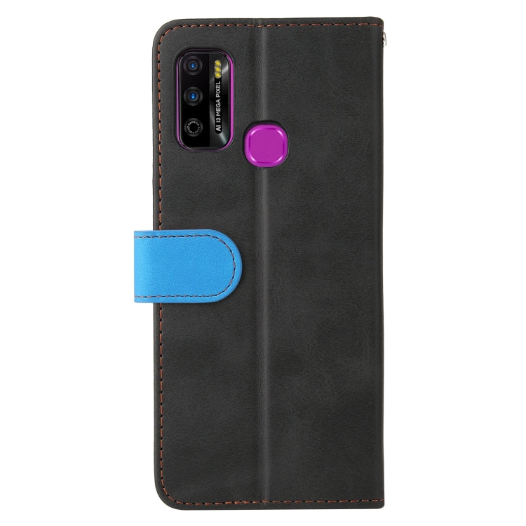 For Infinix Hot 9 Play Business Stitching-Color Horizontal Flip PU Leather Case with Holder & Card Slots & Photo Frame