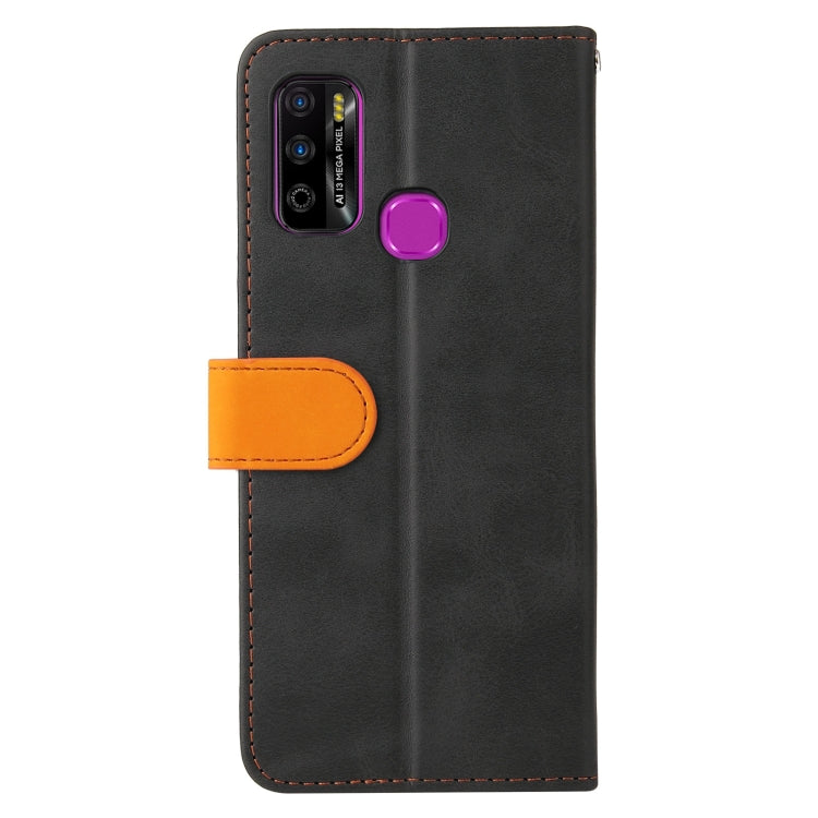 For Infinix Hot 9 Play Business Stitching-Color Horizontal Flip PU Leather Case with Holder & Card Slots & Photo Frame