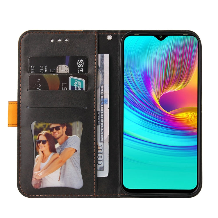 For Infinix Hot 9 Play Business Stitching-Color Horizontal Flip PU Leather Case with Holder & Card Slots & Photo Frame